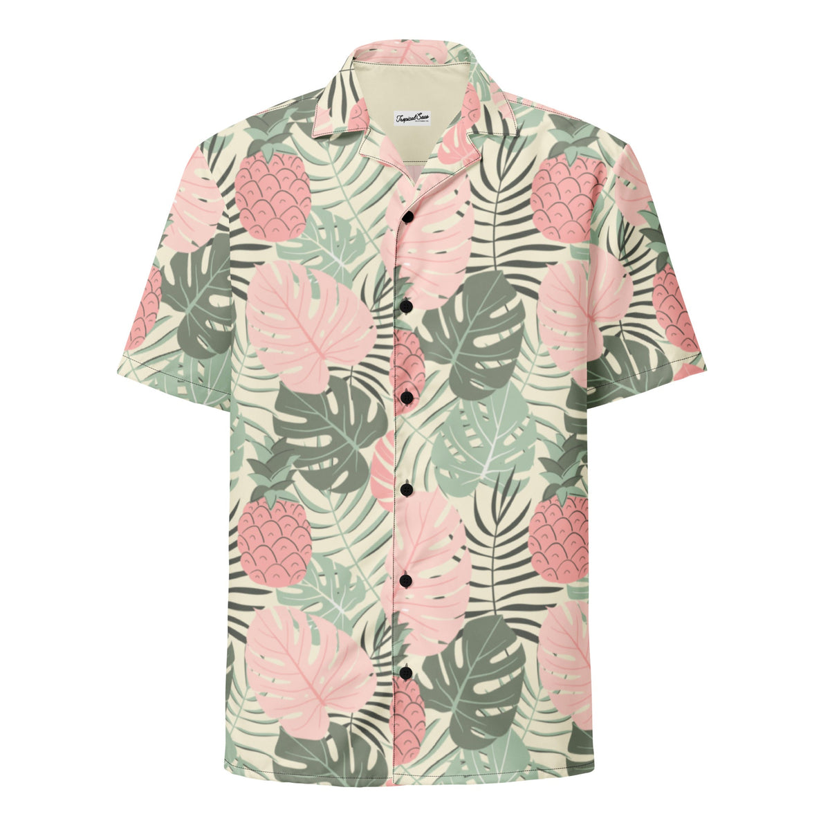 Camisa hawaiana con botones Paraíso de Piñas