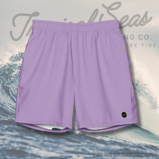 Short de playa ecológico morado para hombre
