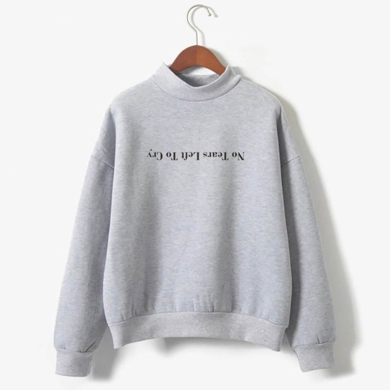 Sudadera estampada de manga larga para mujer