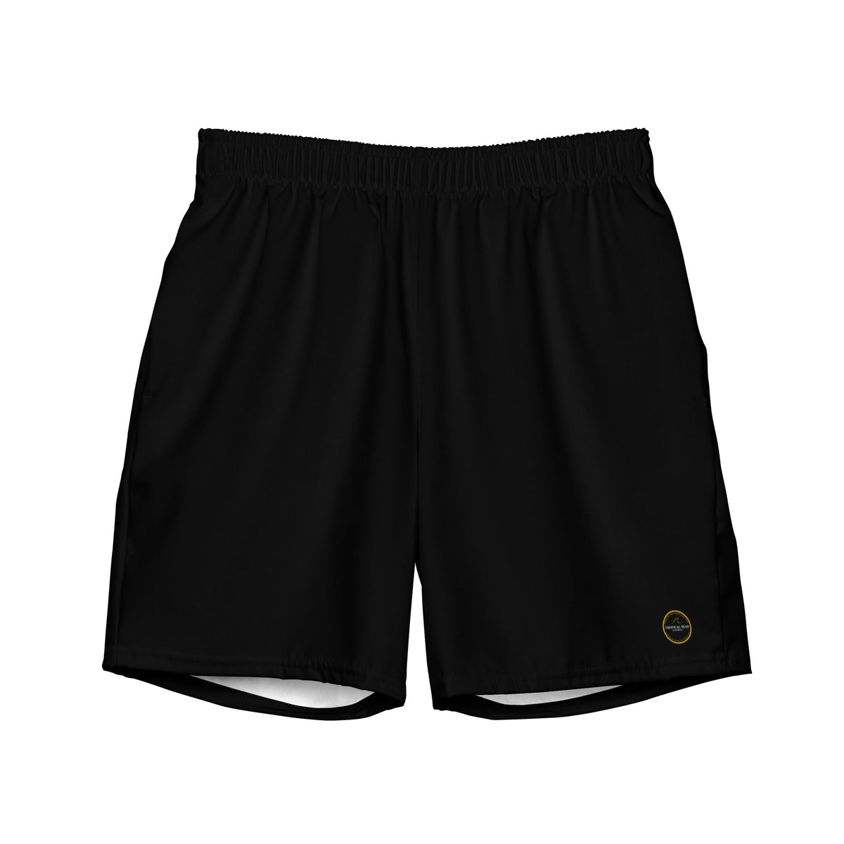 Men's black eco-friendly beach shorts