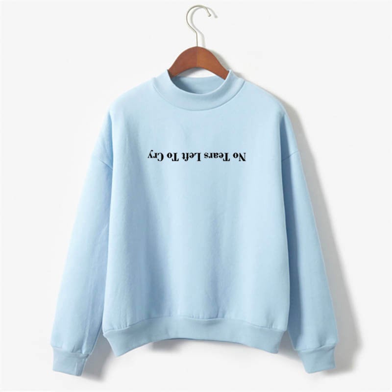 Sudadera estampada de manga larga para mujer