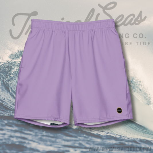 Men's purple eco-friendly beach shorts