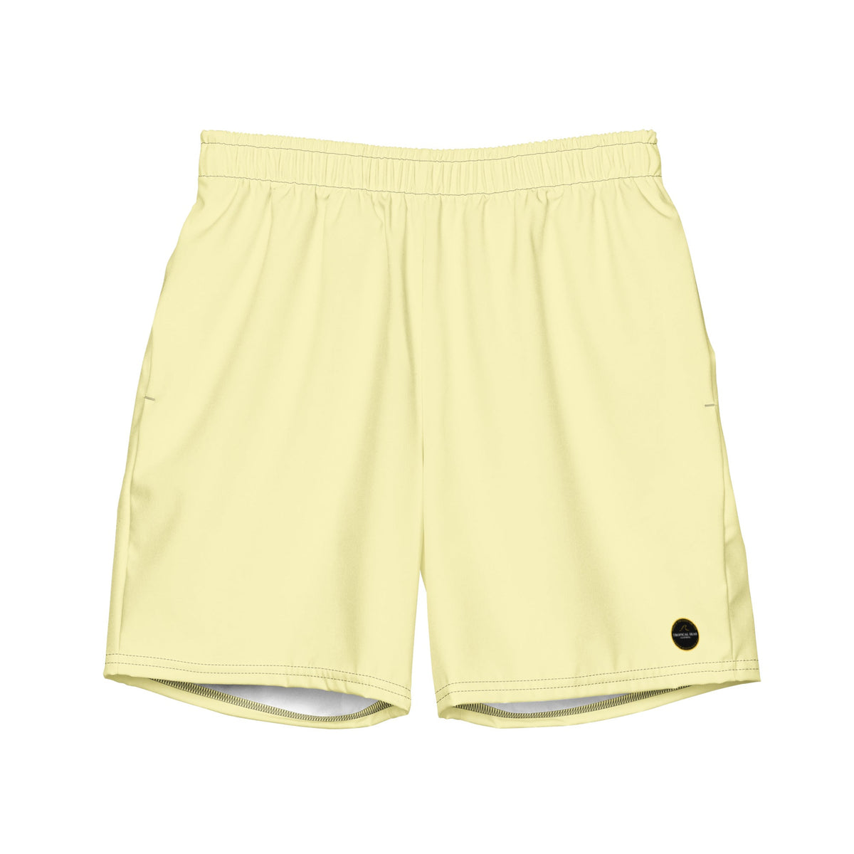 Short de playa ecológico amarillo para hombre