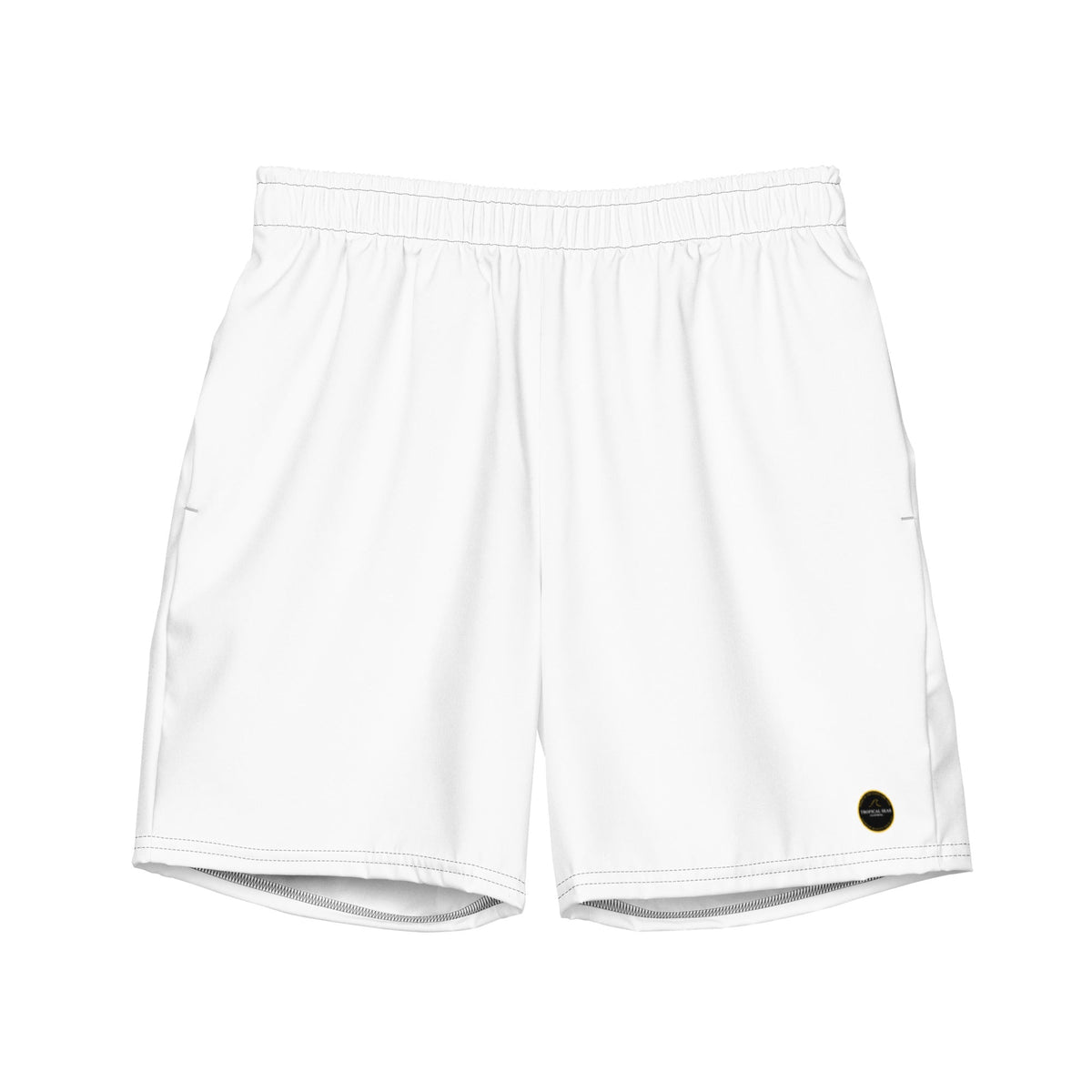 Short de playa ecológico blanco para hombre