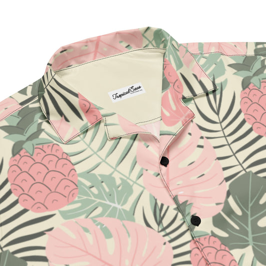 Camisa hawaiana con botones Paraíso de Piñas