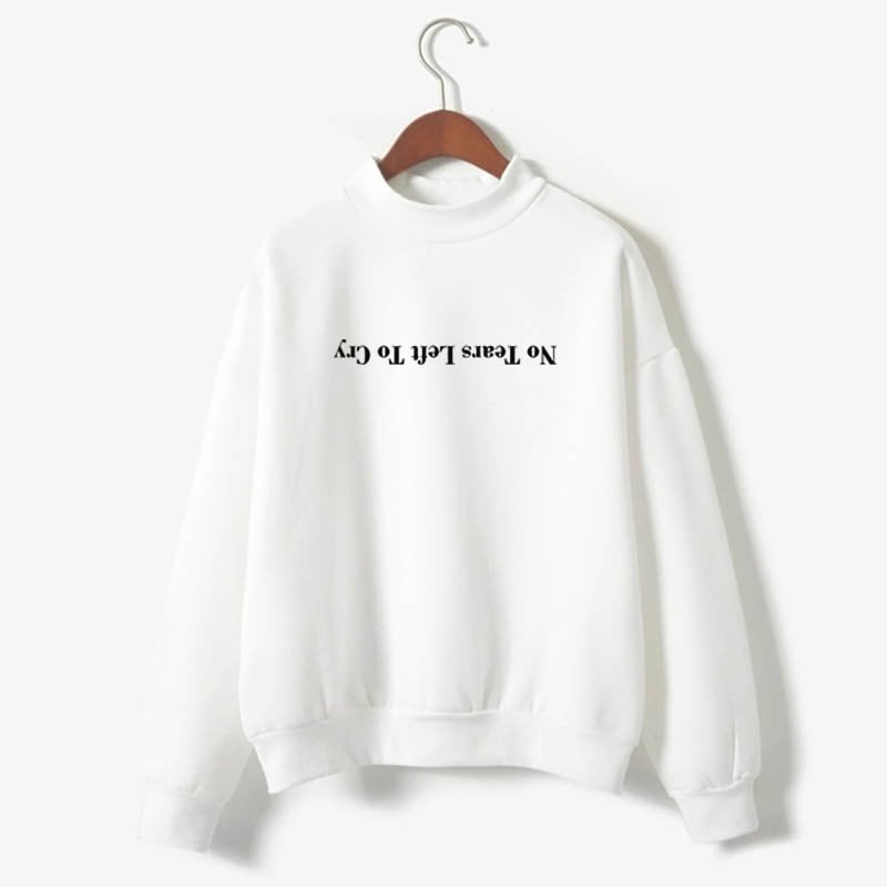 Sudadera estampada de manga larga para mujer