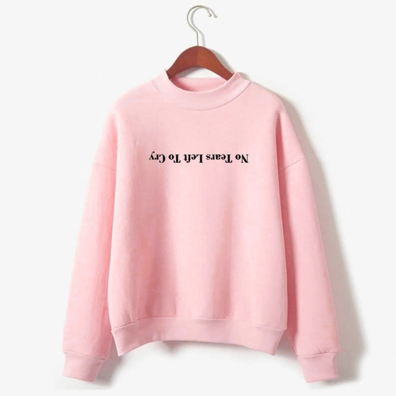 Sudadera estampada de manga larga para mujer